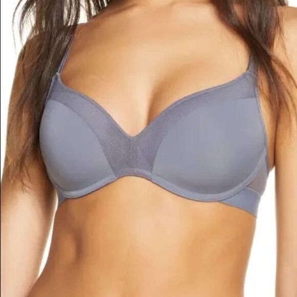 Lively The No Wire Push Up Bra Steel Grey - Picture 1 of 5